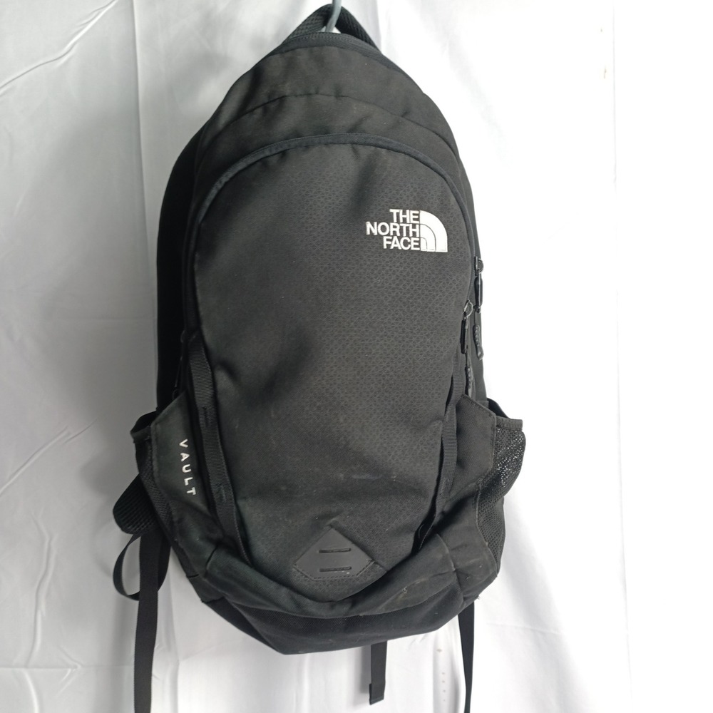 The North Face Vault Backpack Black FlexVent School Laptop Bag s9